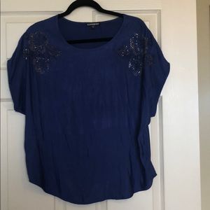 Express flutter sleeve top